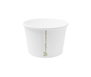 Hot Container White 16oz 560ml, Pack 25 - Vegware