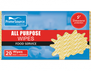 PrimeSource' All Purpose Wipes, Yellow - Castaway