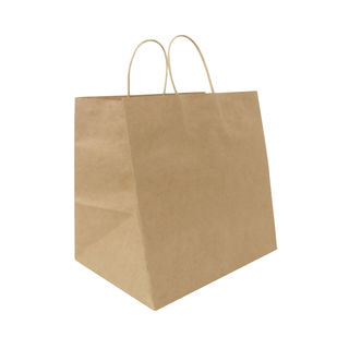 Twisted Handle Paper Bags Extra Wide (300+170)x300 - Ecobags - Ecopack