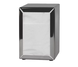 Costwise' Napkin Dispenser, Tall Fold, Stainless steel - Castaway