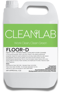 FLOOR-D - antibacterial heavy duty floor cleaner concentrate 5L - CleanLab