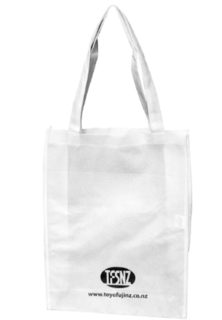 A4 Tote with Gusset White - Ecobags