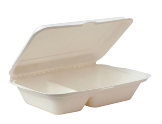 Clam Bio 2-Comp Flat Lid Med - Green Choice