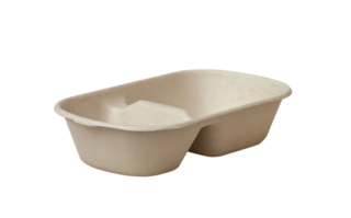 Food Box 850ml 2-Compartment - Green Choice