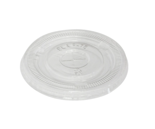 Flat Lid Clear Cup PLA 8oz 78mm Carton 1000  - Green Choice