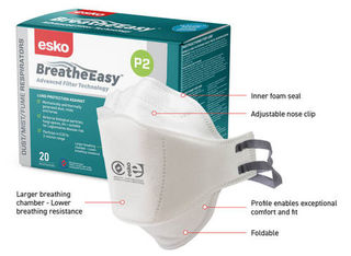 Breathe Easy P2 Flat Fold Non-Valved Mask - Esko