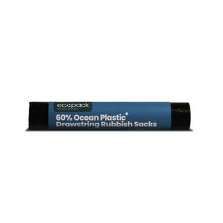 70L XL Ocean Plastic Bin Liners (Black) Carton 150 - Ecobags