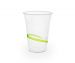 Cold Cup PLA Standard 16oz 500ml Green Stripe, Carton 1000 - Vegware
