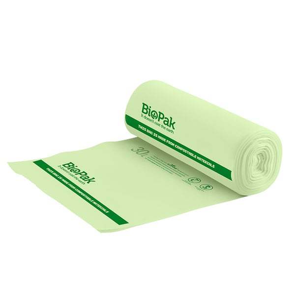 50L Bin Liner Green - BioPlastic