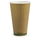 Hot Paper Cup Kraft Green Stripe 16oz - BioPak