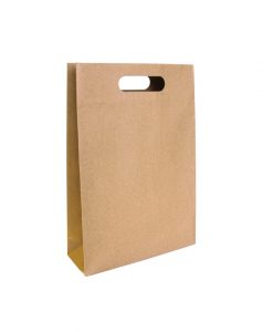 Punched Handle Paper Bags Small (230+80) x 340mm - Ecopack