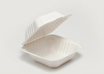 Clam Shell Sugar Cane 14x14cm 400ml, Carton 500 - Vegware