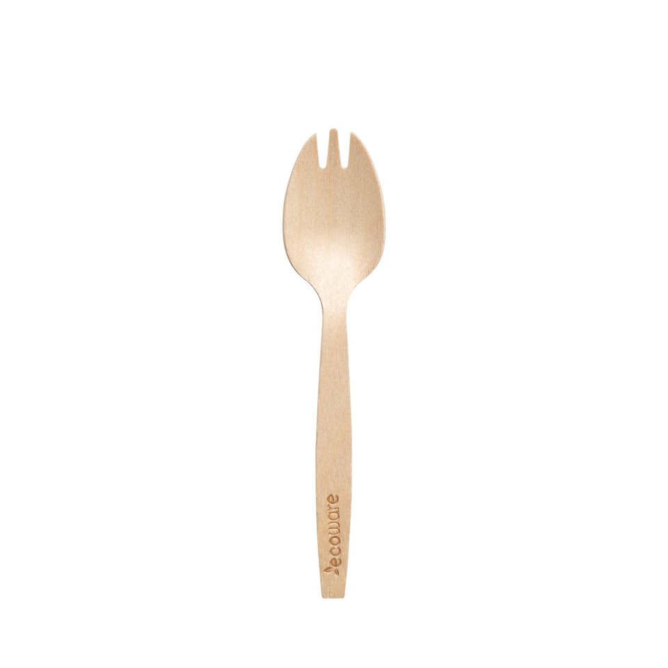 Wooden Spork 15cm - Ecoware