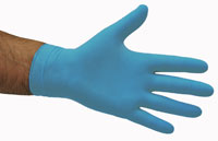 Nitrile Low Modulus Gloves Blue MEDIUM - Selfgard