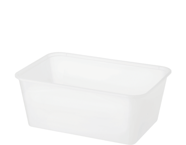 FreezaReady' Rectangular Containers, Large 1000 ml, Translucent - Castaway