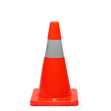 Orange PVC Reflectorised Cone 450mm - Esko