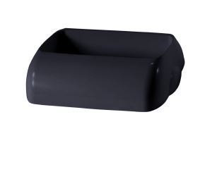 Wall Mount Bin 42L Hidden Lid - Black, Hidden Design - Matthews