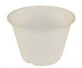 Bowl Sugar Cane 90ml 7x5cm high 7cm PLA lid, Carton 1000 - Vegware