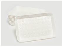 Tray Potatopak 21x13x2cm Dimple Natural, Carton 300 - Vegware