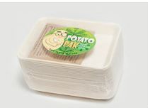 Tray Potatopak Small Natural 18x13x2cm, Pack 50 - Vegware