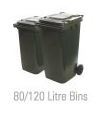 Bin MGB  80L 2 wheeled (fits 140L Liner) - Multiple colour options - Vegware