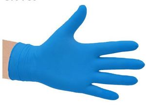 Nitrile Blue Gloves Powder Free LARGE - Selfgard