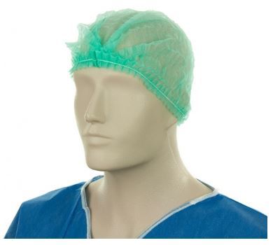 Crimp Hats Polypropylene Green 53cm Carton 1000 - Matthews