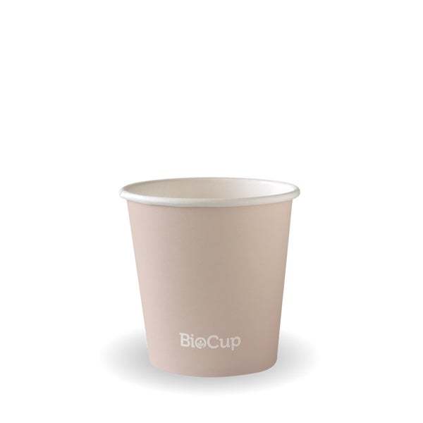 4oz Aqueous Coated Hot Paper BioCup, Stone - BioPak