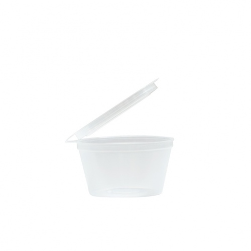 50ml Polypropylene Sauce Cup with Lid - Emperor