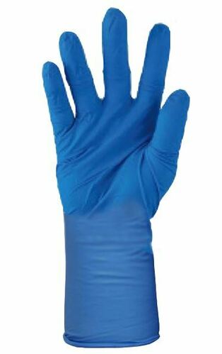 Nitrile Long Cuff Blue Gloves 6.0g SMALL - Matthews