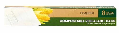 Resealable Storage Bags Compostable 270x300mm - Ecopack