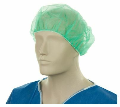 Bouffant Hats Polypropylene Green 61cm Carton 600 - Matthews