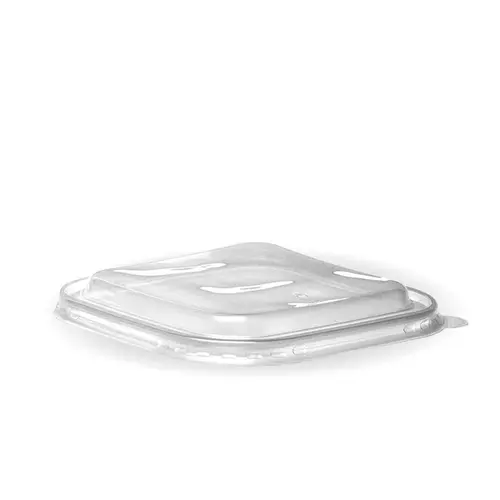 750ml-1,400ml Clear PP Square Takeaway Lid - Biopak