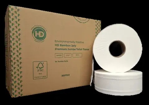 Jumbo Rolls Premium Bamboo 2ply 300m - Bamboo Paper