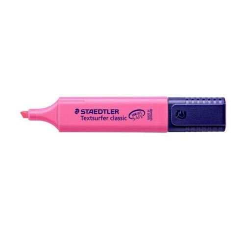 Staedtler Classic Highlighter - Pink, Chisel Tip Pack 10