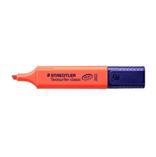 Staedtler Classic Highlighter - Red, Chisel Tip Pack 10