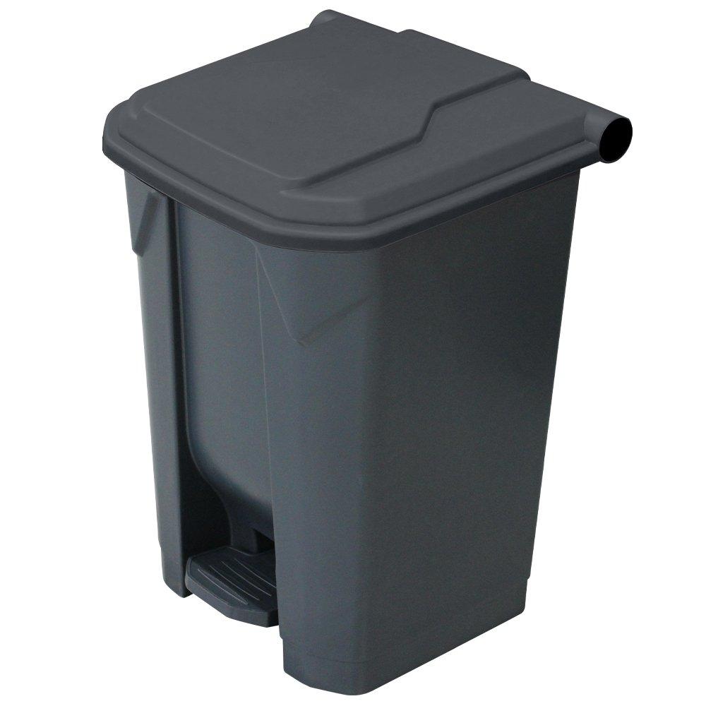 50L Pedal Bin Grey with Grey Lid