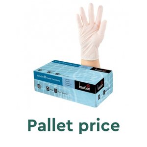 Nitrile Soft White Powderfree Large - Bastion - Pallet 60 cartons