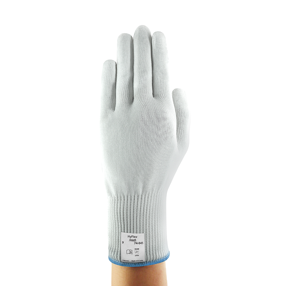 Ansell HyFlex 74-045 Non-Coated Cut Resistant Gloves – Medium-Duty Gloves for Food Handling - S