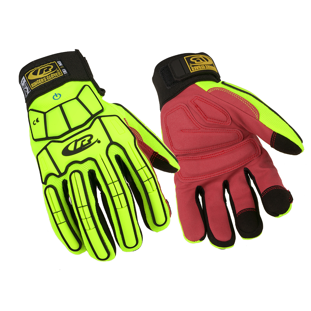 Ansell Ringers R-161 Impact Protection Gloves – Spandex Liner with Synthetic Leather Grip - 3XL