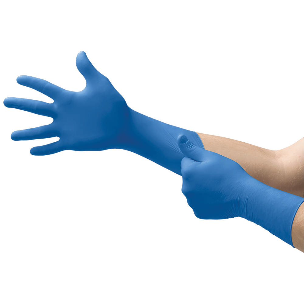 Ansell MicroFlex SafeGrip SG-375 Latex Disposable Gloves – Extra Thick for Heavy-Duty Use - M