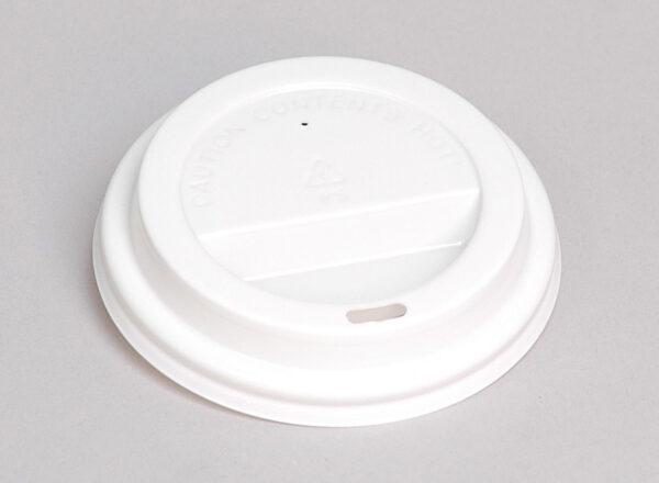 White 4oz CPLA Coffee Cup Lid - Coastal