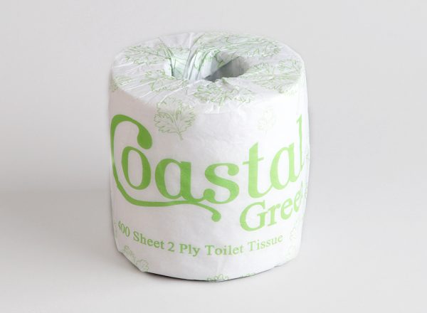 Toilet Rolls 2ply 400 Sheet Recycled - Coastal