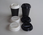 Lids for 8oz unicup, 12oz & 16oz PE Coastal Hot Cups