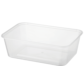 MicroReady' Rectangular Takeaway Containers 750 ml, Clear - Castaway