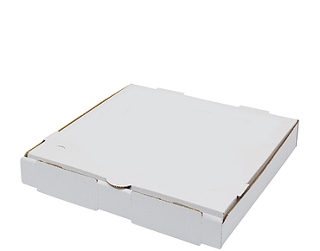 Small Pizza Boxes, 9" (printed 'Great Pizza'), White - Castaway