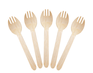 Cutlery Wood Spork 'Castaway' brand - Castaway