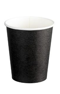 Double Wall Universal PE Paper Hot Cups - Black, 8oz, 280ml  - Matthews