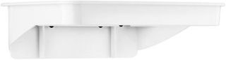 Plastic Rectangle Bin 8L Bag Support - White, Wall Mount Design - Matthews 