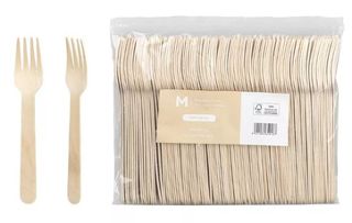 Wooden Fork - Natural, 160mm Long, FSC 100%®  *Long Tooth Fork - Matthews
